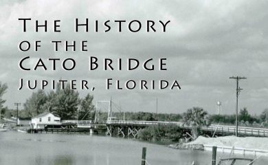 History of the Cato Bridge, bridge black and white photo.